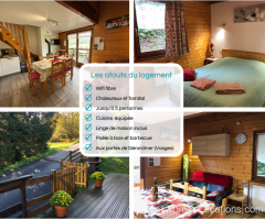 Chalet  LE  TREMPLIN - 4/5 pers - à 5 min de GERARDMER